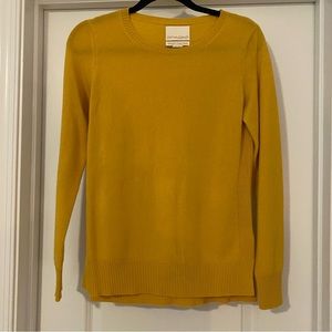 CYNTHIA ROWLEY 100% Cashmere woman’s yellow sweater | size S